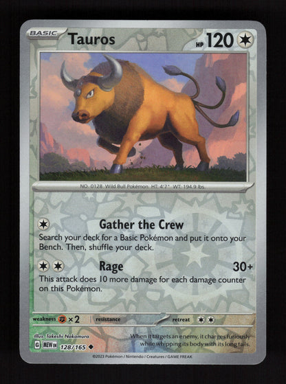 Tauros 128/165 – Reverse Holo - 151 MEW