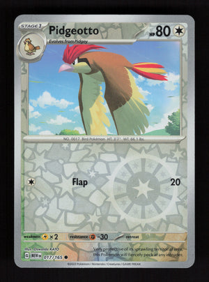 Pidgeotto 017/165 – Reverse Holo - 151 MEW