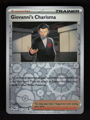 Giovanni´s Charisma 161/165 – Reverse Holo - 151 MEW