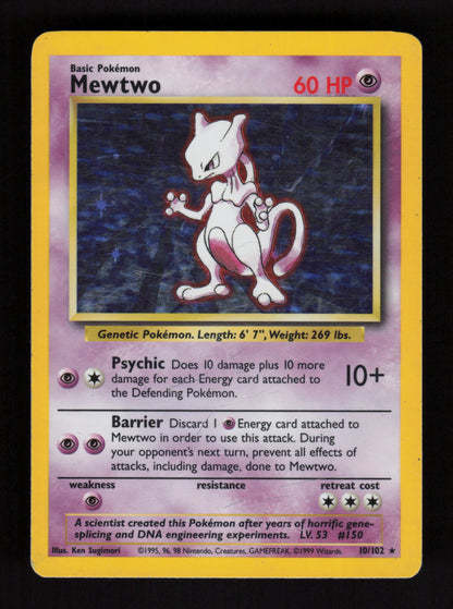 Mewtwo – Base Set - Holo Rare - Base Set