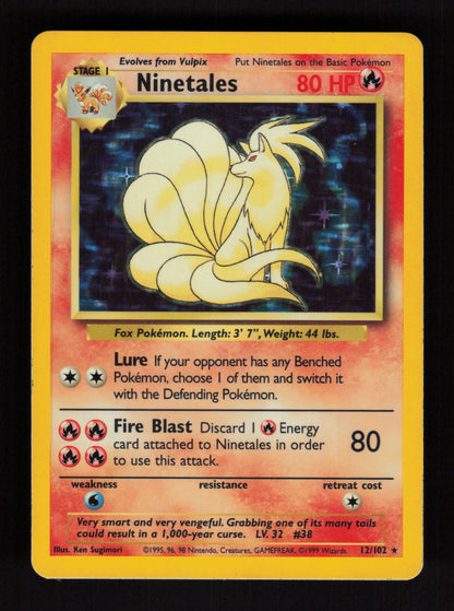 Ninetales 12/102 - Holo Rare - Base Set