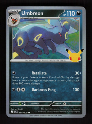 Umbreon 091/128 - 30th Celebration