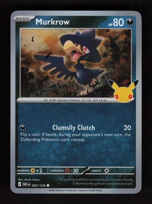 Murkrow 093/128 - 30th Celebration