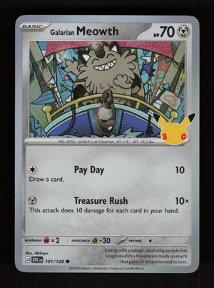 Galarian Meowth 101/128 - 30th Celebration