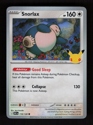 Snorlax 119/128 - 30th Celebration