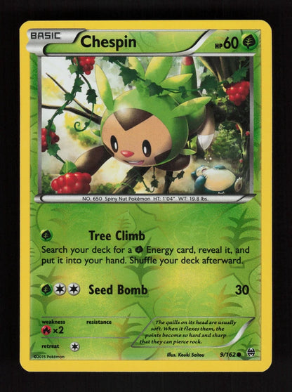 Chespin 9/162 - Reverse Holo - BREAKthrough