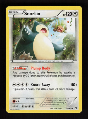 Snorlax 118/162 - BREAKthrough