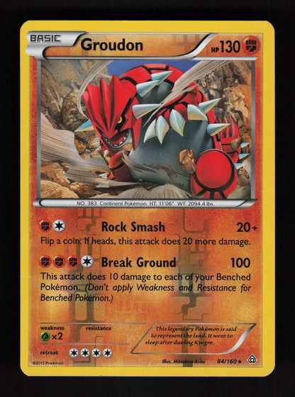Groudon 84/160 - Reverse Holo - Primal Clash