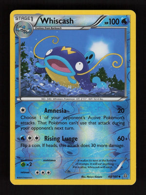 Whiscash 40/160 - Reverse Holo - Primal Clash