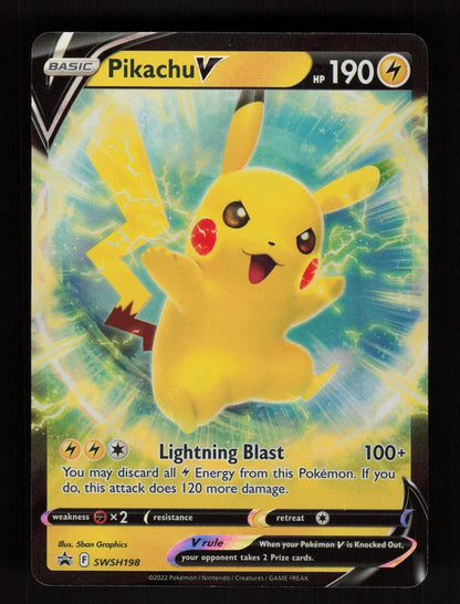 Pikachu V SWSH198 - Black Star Promos