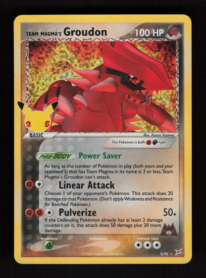 Team Magma's Groudon 9/25 - Holo - Celebrations: Classic Collection