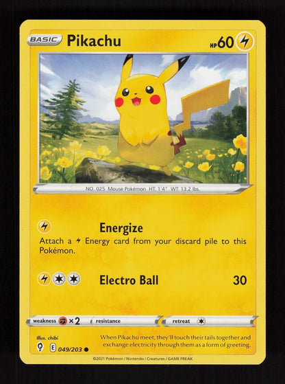 Pikachu 49/203 - Evolving Skies