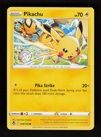 Pikachu 49/195 - Silver Tempest