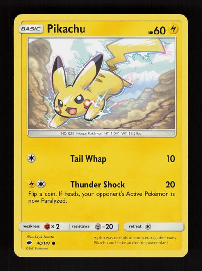 Pikachu 40/147 - Burning Shadows