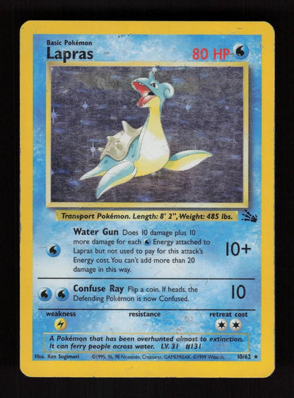 Lapras 10/62 - Holo - Fossil