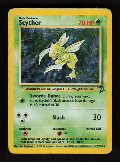 Scyther 17/130 - Holo - Base Set 2