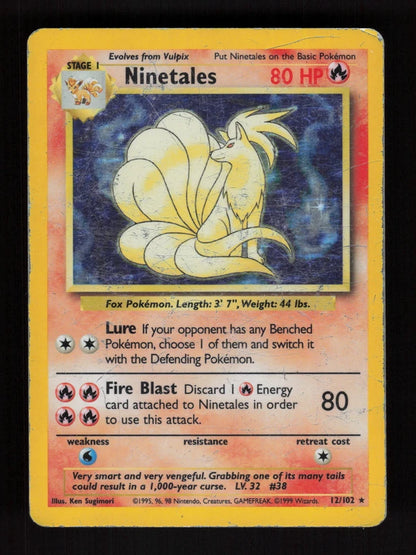 Ninetales 12/102 - Holo - Base