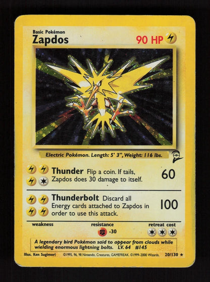 Zapdos 20/130 - Holo - Base Set 2