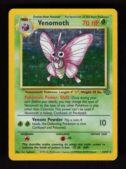 Venomoth 13/64 - Holo - Jungle