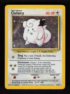 Clefairy 5/102 - Holo - Base
