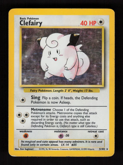 Clefairy 5/102 - Holo - Base