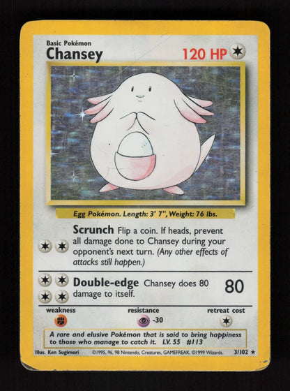 Chansey 3/102 - Holo - Base
