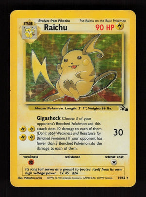 Raichu 14/62 - Holo - Fossil