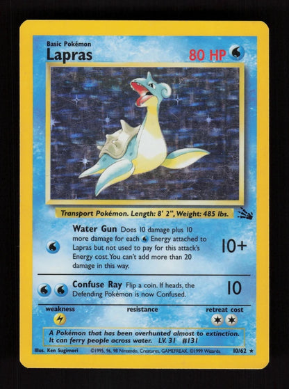 Lapras 10/62 - Holo - Fossil