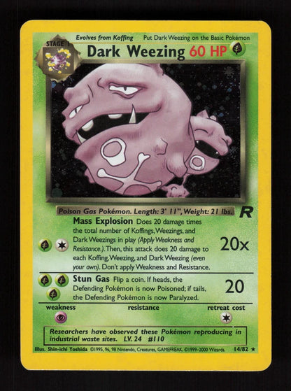 Dark Weezing 14/82 - Holo - Team Rocket