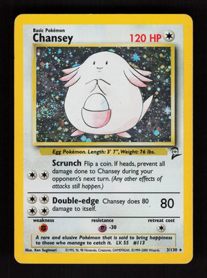 Chansey 3/130 - Holo - Base Set 2