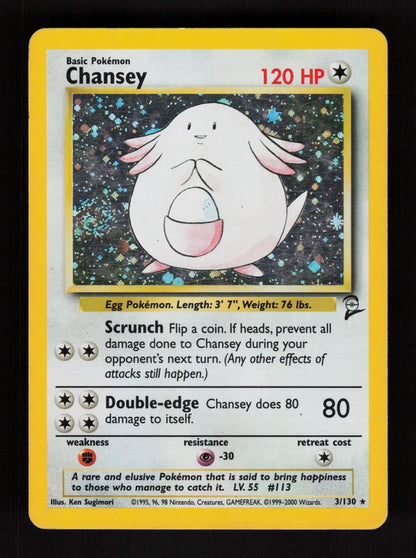 Chansey 3/130 - Holo - Base Set 2