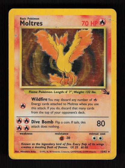 Moltres 12/62 - Holo - Fossil