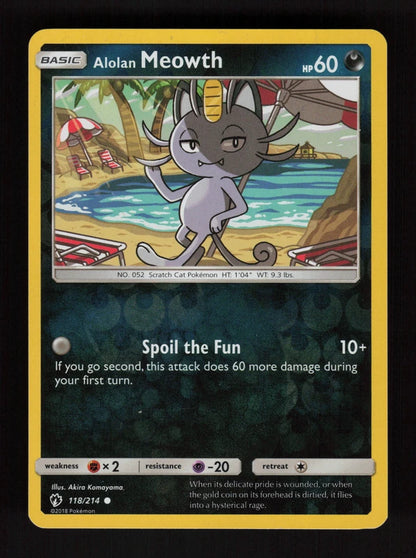 Alolan Meowth 118/214 - Lost Thunder