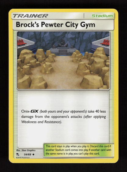 Brock's Pewter City Gym 54/68 - Hidden Fates