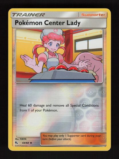 Pokémon Center Lady 64/68 - Reverse Holo - Hidden Fates