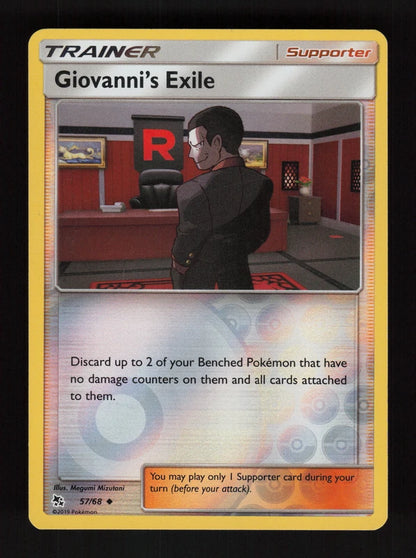 Giovanni's Exile 57/68 - Reverse Holo - Hidden Fates