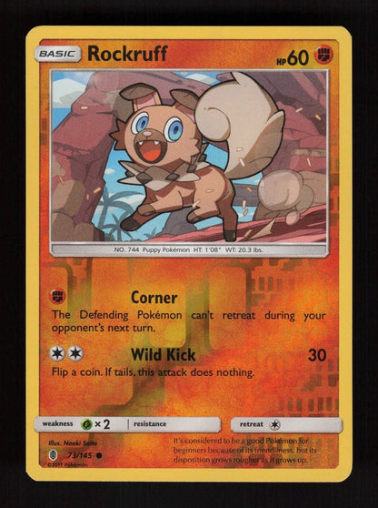 Rockruff 73/145 - Reverse Holo - Guardians Rising