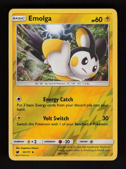 Emolga 35/111 - Reverse Holo - Crimson Invasion