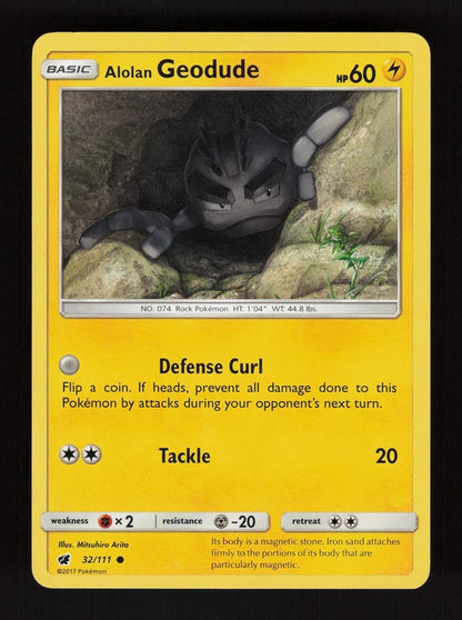 Alolan Geodude 32/111 - Crimson Invasion