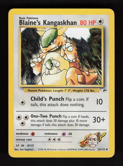 Blaine's Kangaskhan 36/132 - Gym Heroes