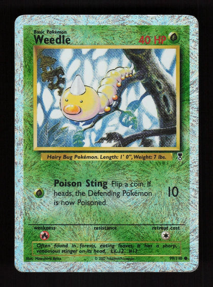 Weedle 99/110 - Reverse Holo - Legendary Collection