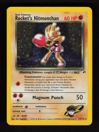 Rocket's Hitmonchan 11/132 - Holo - Gym Heroes