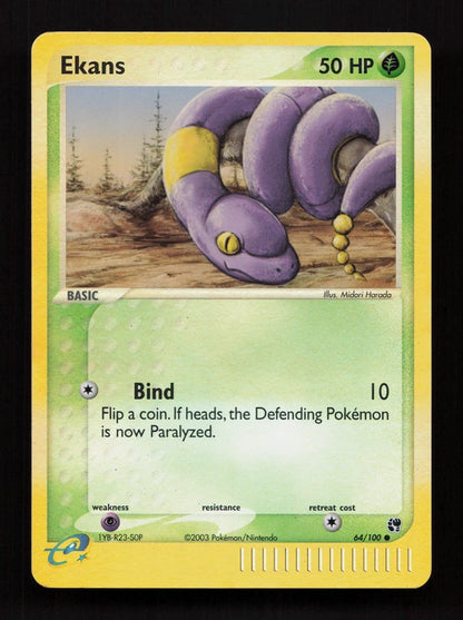 Ekans 64/100 - Reverse Holo - Sandstorm