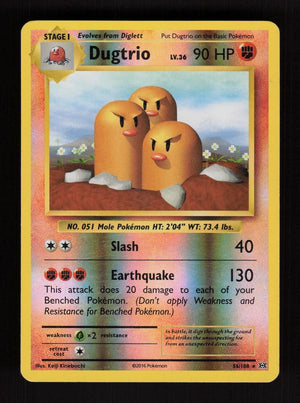 Dugtrio 56/108 - Reverse Holo - Evolutions