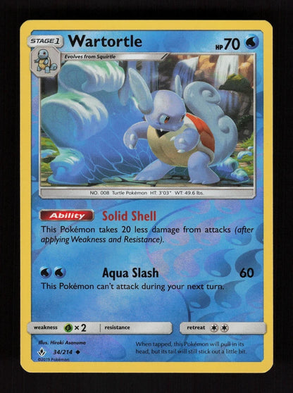 Wartortle 34/214 - Reverse Holo - Unbroken Bonds