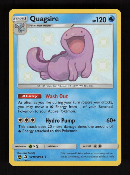 Quagsire SV10 - Hidden Fates Shiny Vault