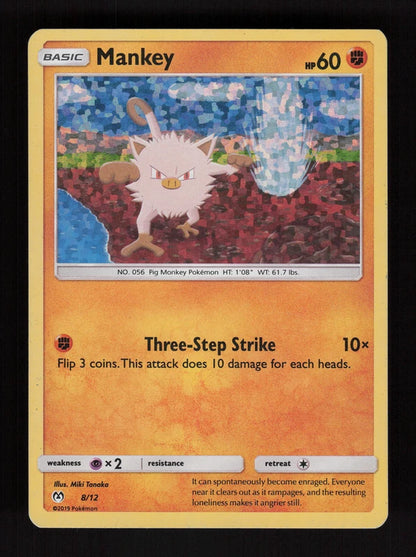Mankey 8/12 - Holo - McDonald's Collection 2019