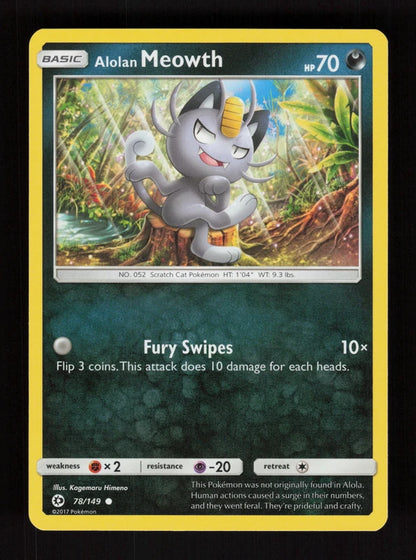 Alolan Meowth 78/149 - Sun & Moon