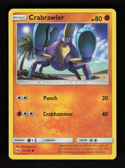 Crabrawler 72/149 - Sun & Moon