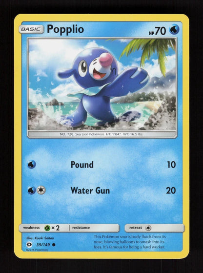 Popplio 39/149 - Sun & Moon